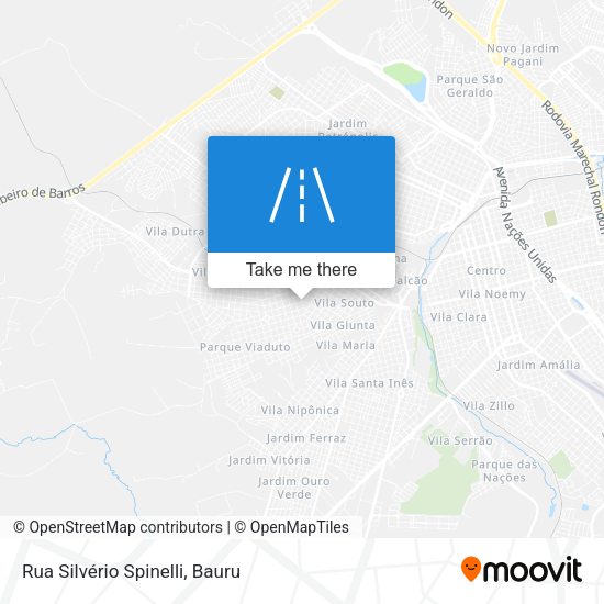 Rua Silvério Spinelli map