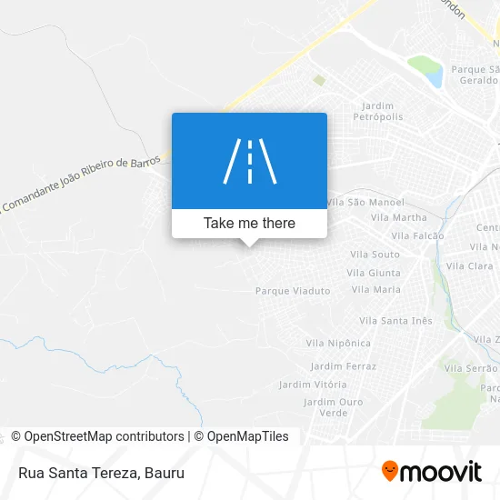 Rua Santa Tereza map