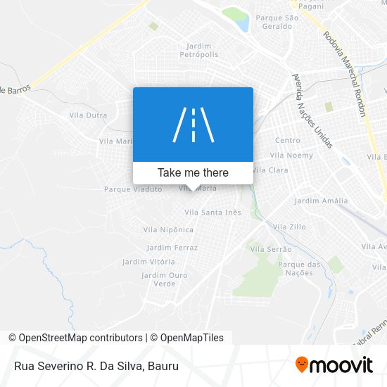 Rua Severino R. Da Silva map