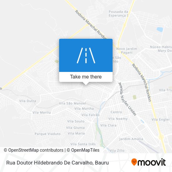 Rua Doutor Hildebrando De Carvalho map