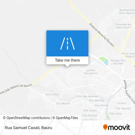 Rua Samuel Casali map