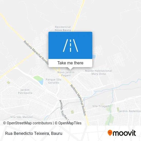 Rua Benedicto Teixeira map