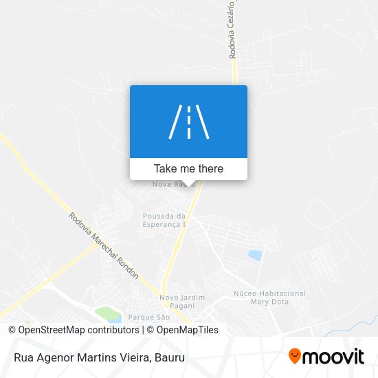 Rua Agenor Martins Vieira map