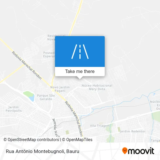 Rua Antônio Montebugnoli map