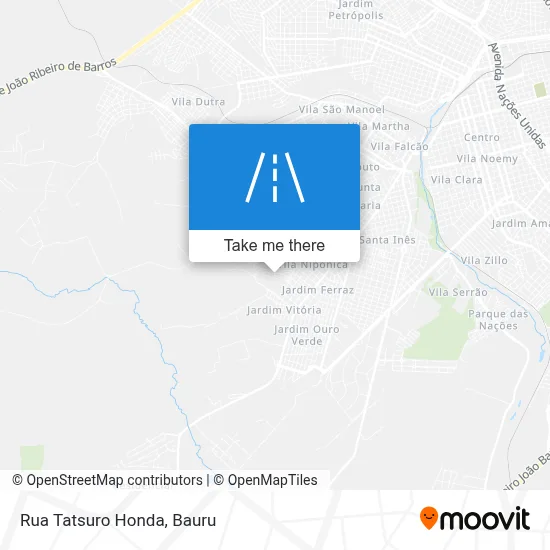 Rua Tatsuro Honda map