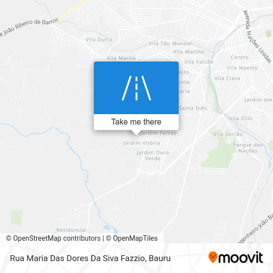 Rua Maria Das Dores Da Siva Fazzio map