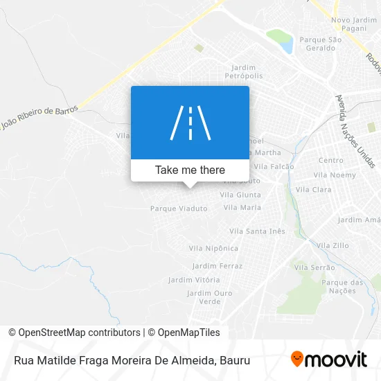 Rua Matilde Fraga Moreira De Almeida map