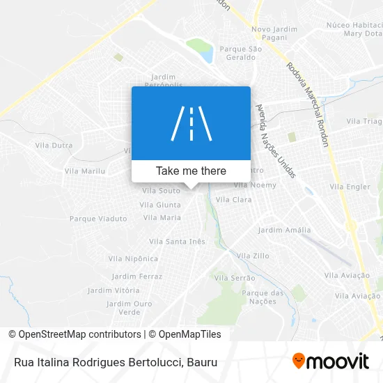 Rua Italina Rodrigues Bertolucci map