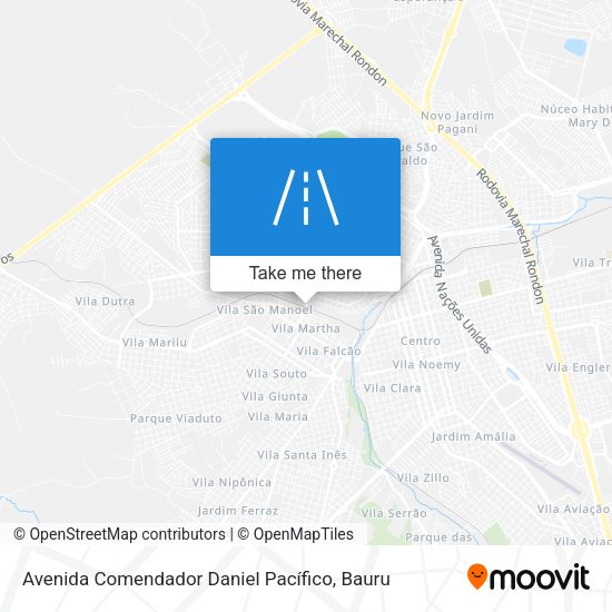 Avenida Comendador Daniel Pacífico map