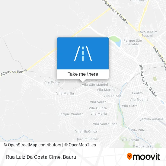 Rua Luiz Da Costa Cirne map