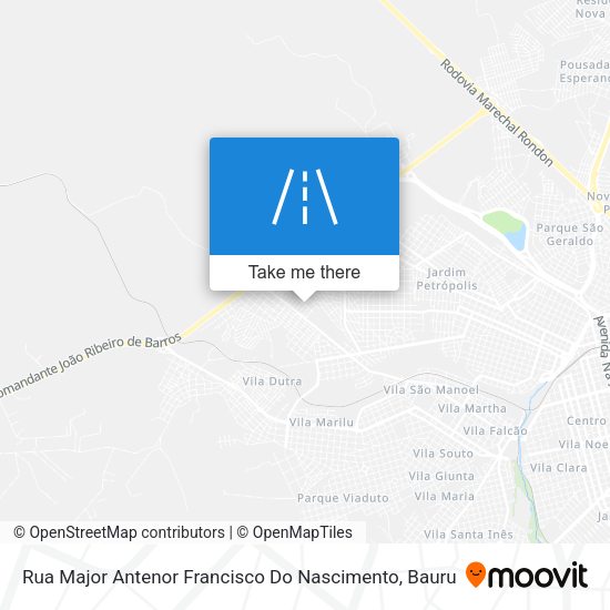 Rua Major Antenor Francisco Do Nascimento map