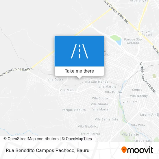 Rua Benedito Campos Pacheco map