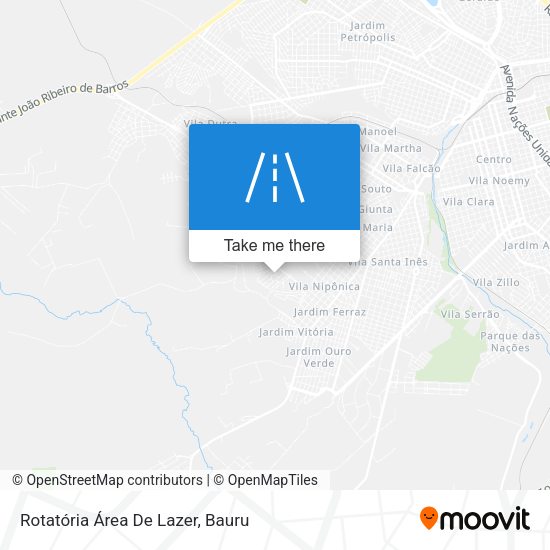 Rotatória Área De Lazer map