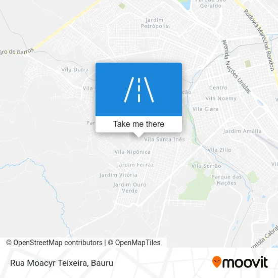 Rua Moacyr Teixeira map