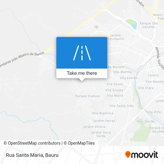 Rua Santa Maria map