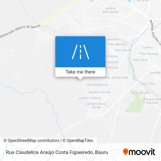Rua Claudelice Araújo Costa Figueiredo map