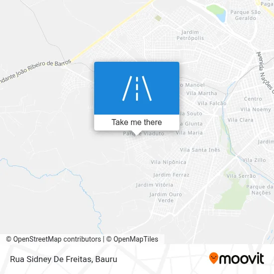 Rua Sidney De Freitas map