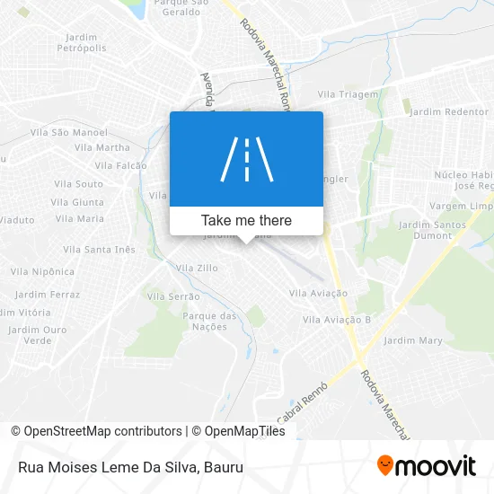 Rua Moises Leme Da Silva map