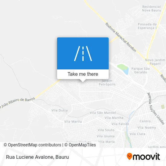 Rua Luciene Avalone map