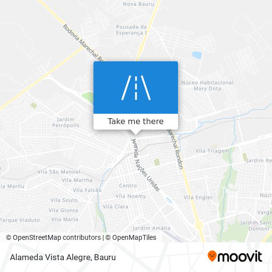 Alameda Vista Alegre map