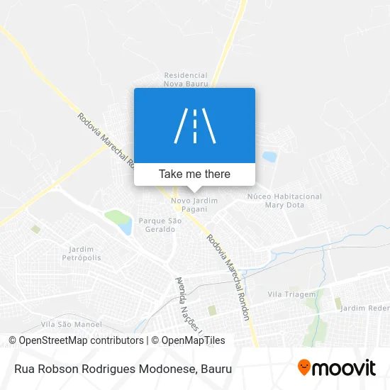 Rua Robson Rodrigues Modonese map