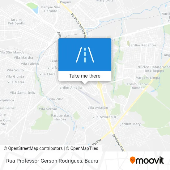 Rua Professor Gerson Rodrigues map