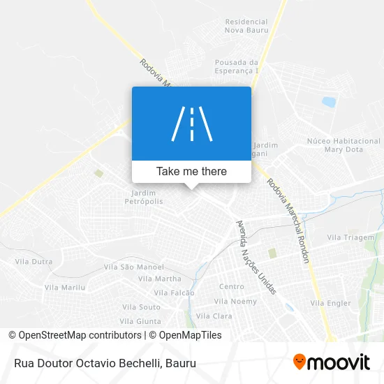 Rua Doutor Octavio Bechelli map