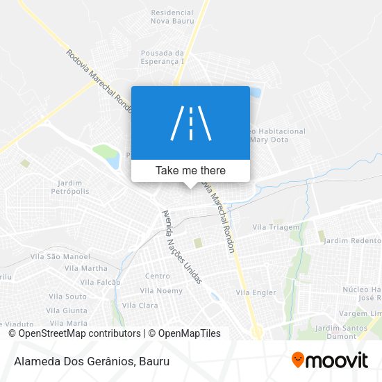 Alameda Dos Gerânios map
