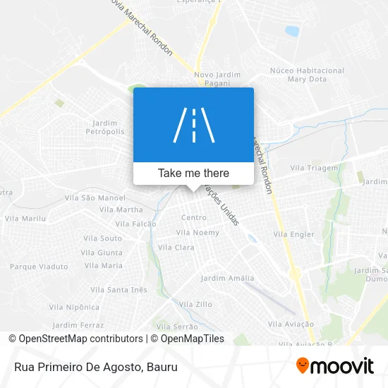 Rua Primeiro De Agosto map