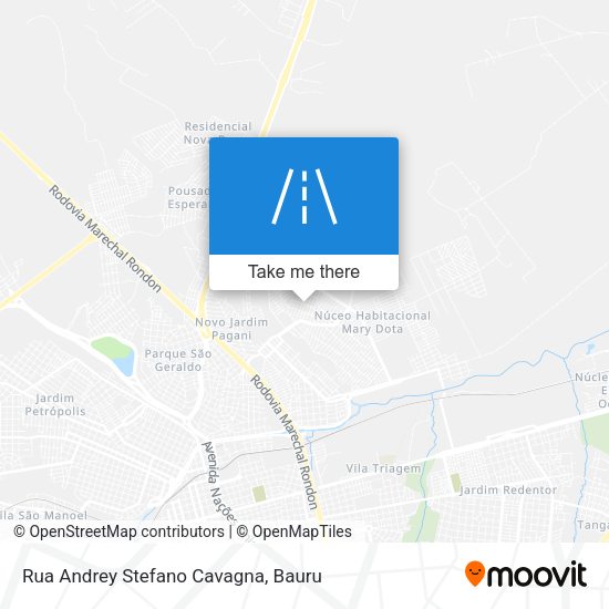 Rua Andrey Stefano Cavagna map