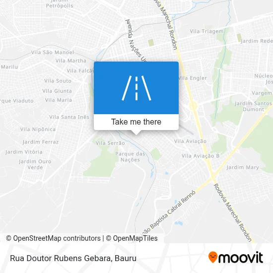 Rua Doutor Rubens Gebara map