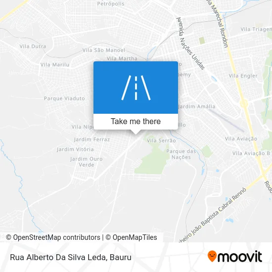 Rua Alberto Da Silva Leda map