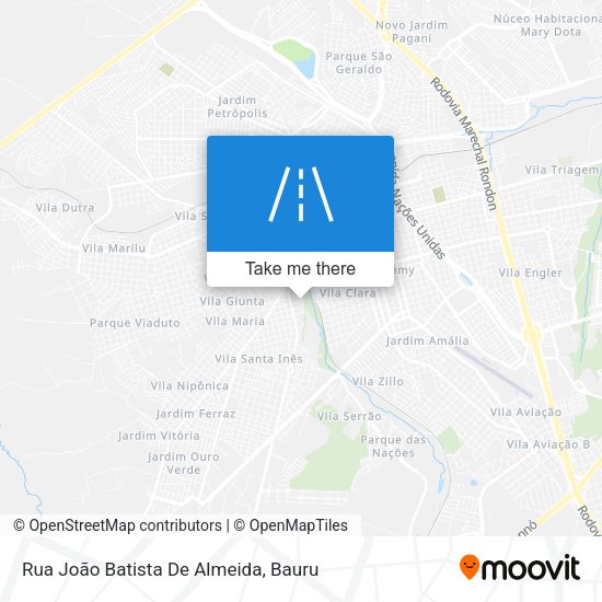 Rua João Batista De Almeida map