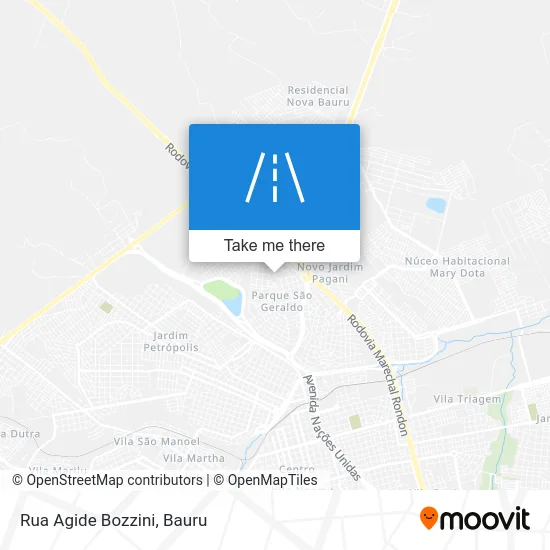 Rua Agide Bozzini map
