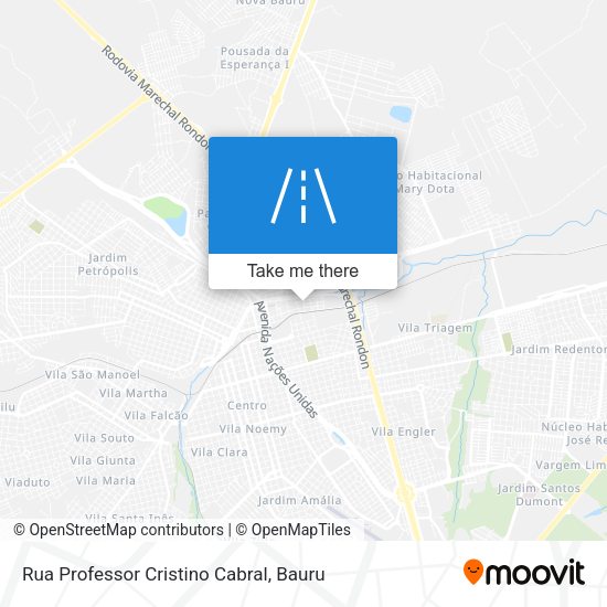 Rua Professor Cristino Cabral map