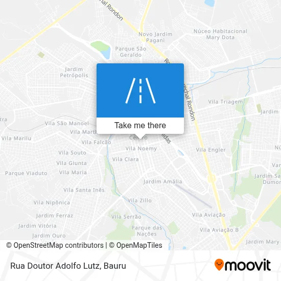 Rua Doutor Adolfo Lutz map