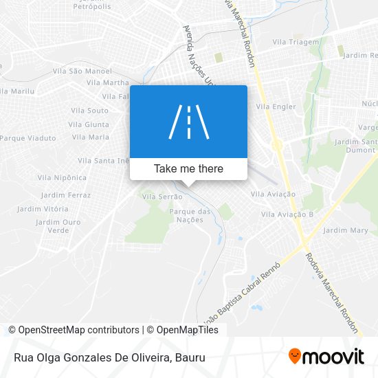 Rua Olga Gonzales De Oliveira map