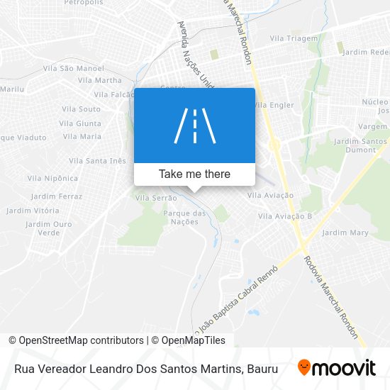 Rua Vereador Leandro Dos Santos Martins map