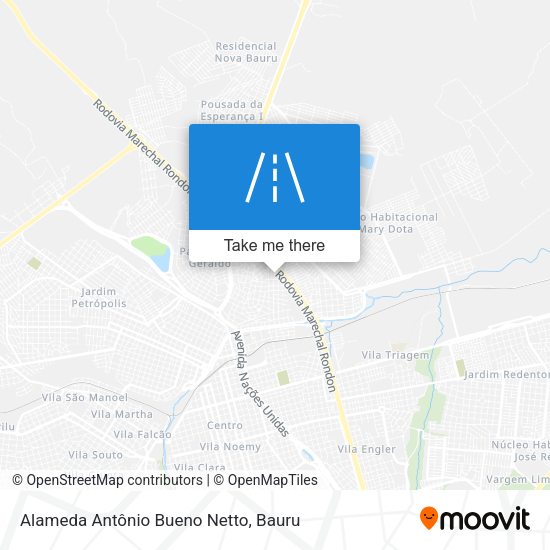 Alameda Antônio Bueno Netto map