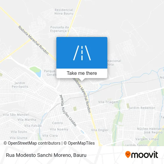Rua Modesto Sanchi Moreno map