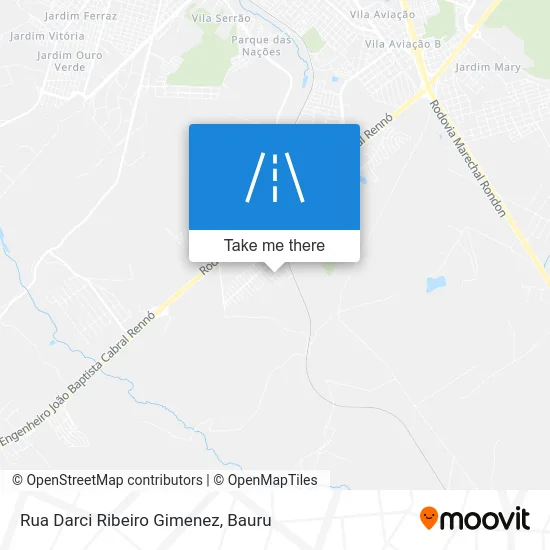 Rua Darci Ribeiro Gimenez map