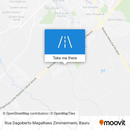 Rua Dagoberto Magalhaes Zimmermann map