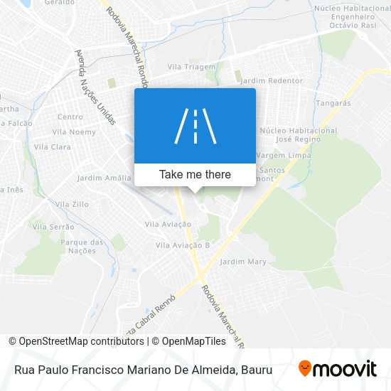 Rua Paulo Francisco Mariano De Almeida map