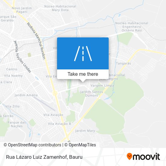 Rua Lázaro Luiz Zamenhof map