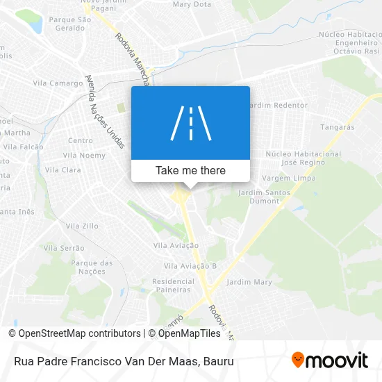 Rua Padre Francisco Van Der Maas map