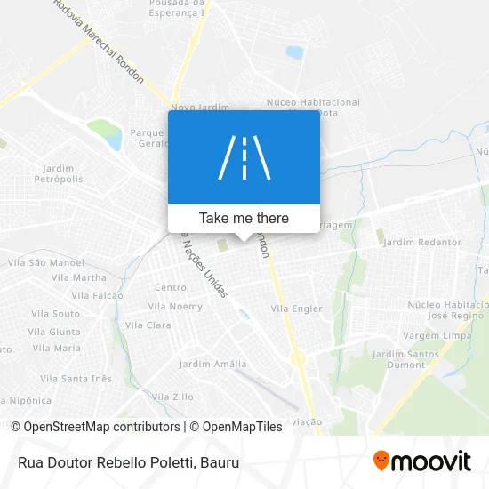 Rua Doutor Rebello Poletti map