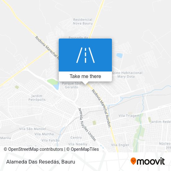 Alameda Das Resedás map