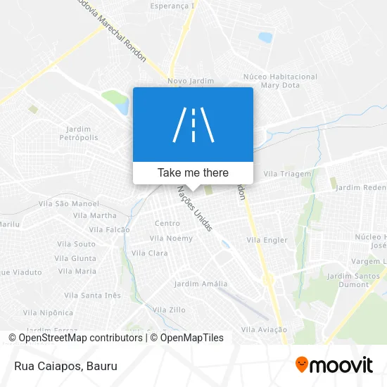 Rua Caiapos map