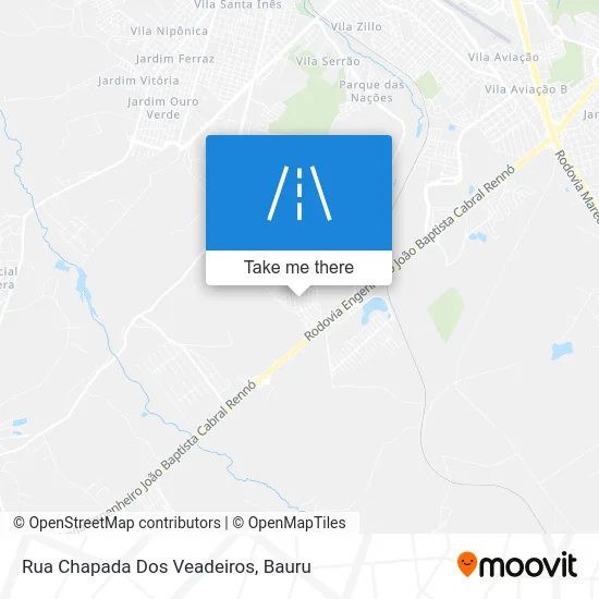 Rua Chapada Dos Veadeiros map