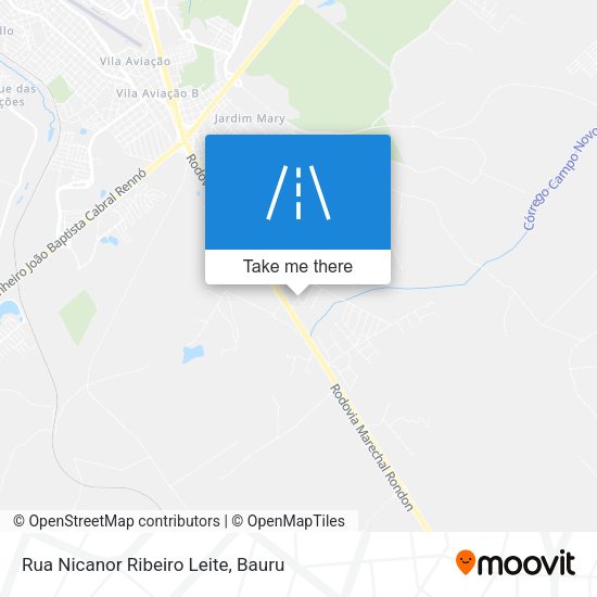 Rua Nicanor Ribeiro Leite map